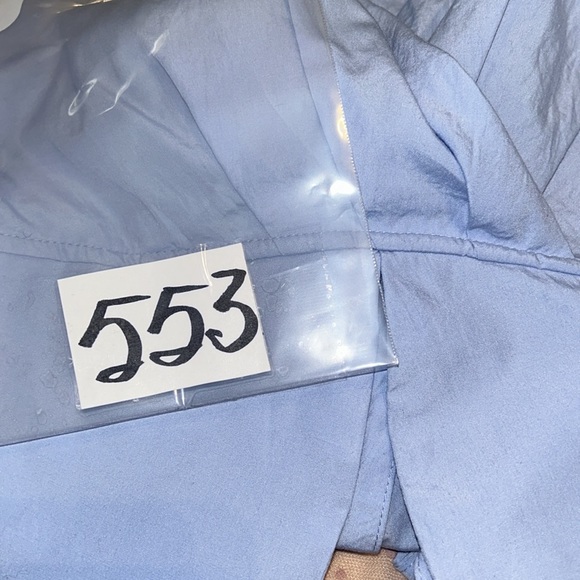 WHITE EYELASH Blue Off The Shoulder Puff Sleeve Top Size M Excellent Condition - Picture 11 of 11